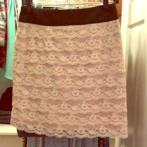 H&M Lace Mini Skirt